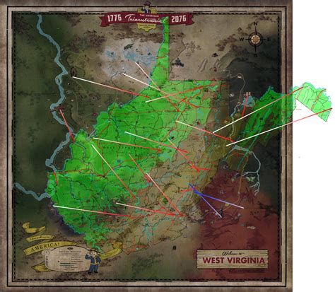 fallout 76 map vs real map